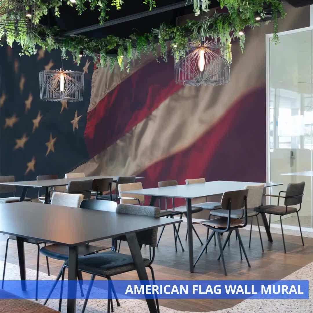 アメリカ国旗の壁画 – 貼ってはがせるアメリカ国旗壁紙 - Etsy 日本